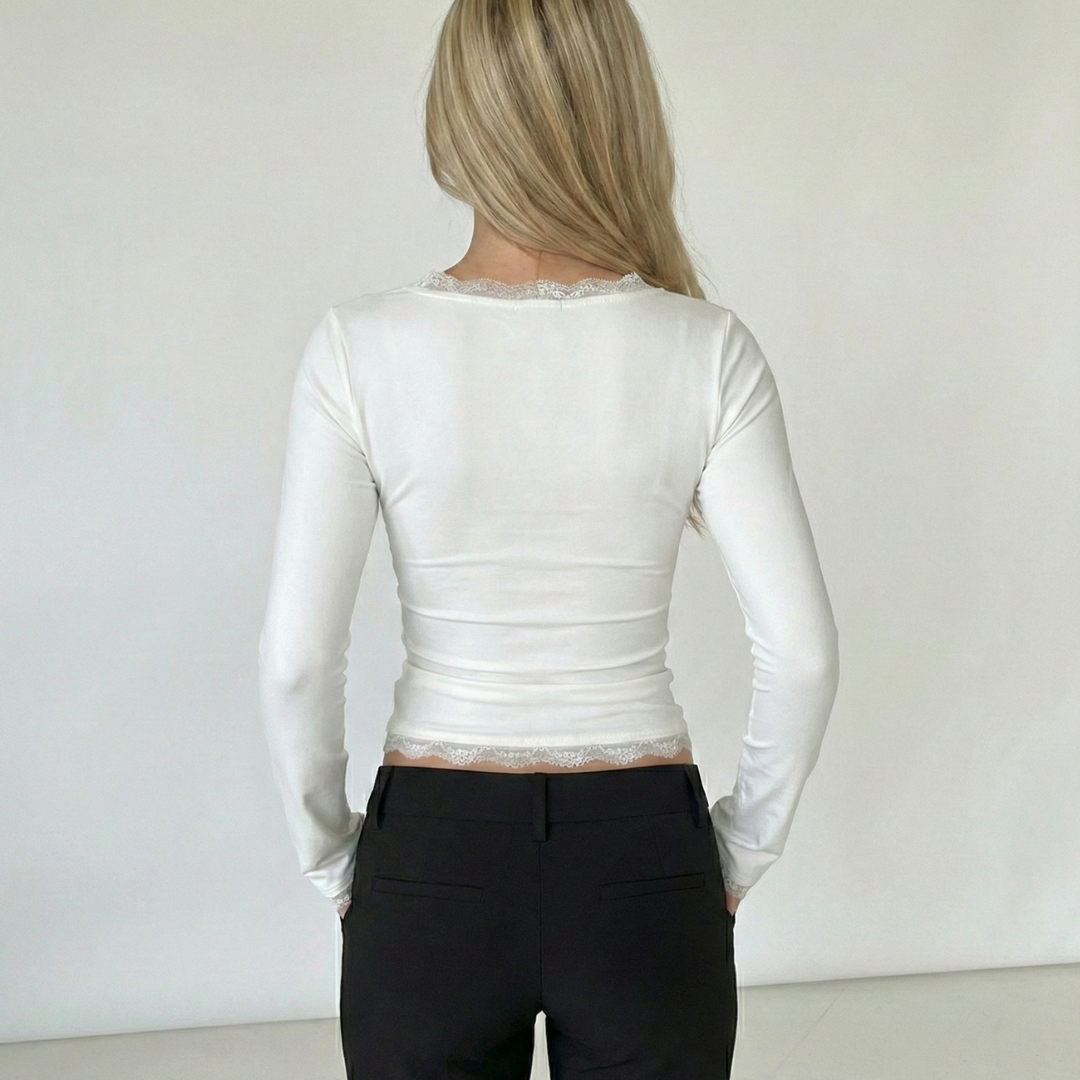 Lace Trim Top