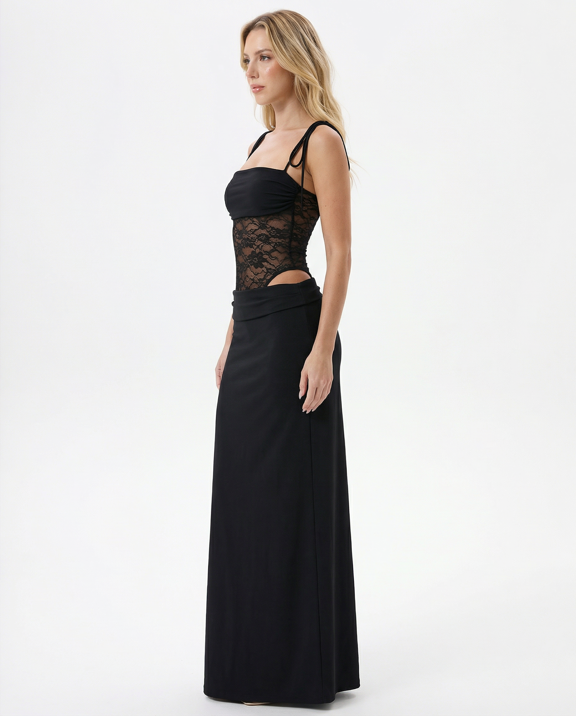 Lace Panel Maxi